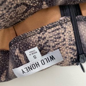 Wild Honey - snake patterned, soft, skinny pant, size small